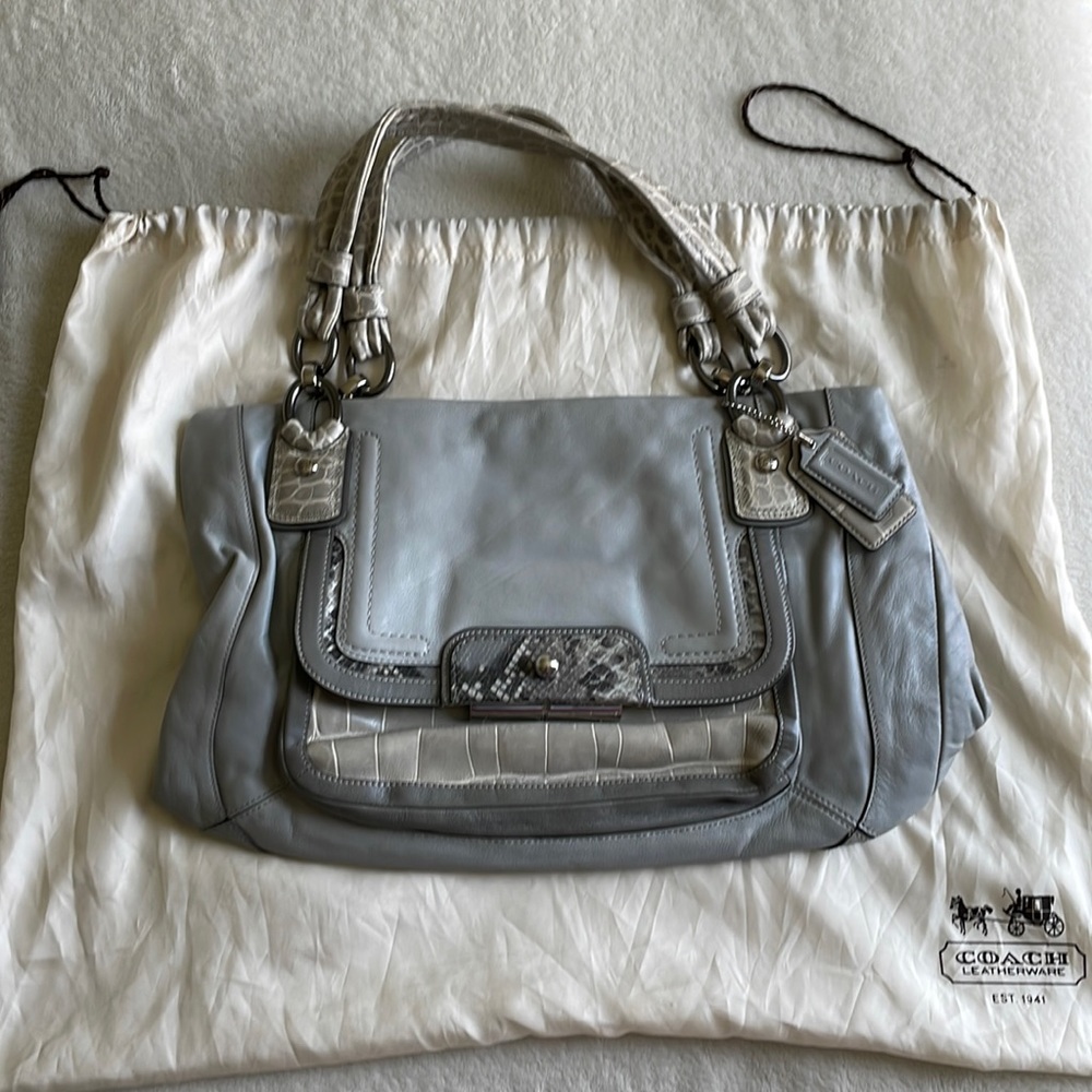 Coach leather tote purse